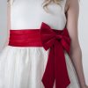 Visara Bow Dress in Red V340-44