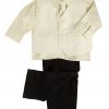 Vivaki 4 Piece Dobby Suit in Cream-51