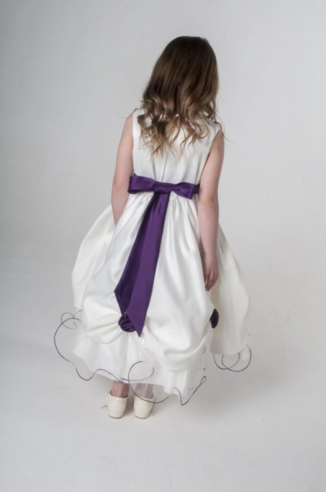 Visara Rosebud Dress In Purple W325-169