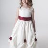 Visara Rosebud Dress In Red W325-0