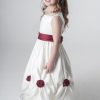 Visara Rosebud Dress In Red W325-188
