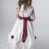 Visara Rosebud Dress In Red W325-185
