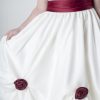 Visara Rosebud Dress In Red W325-187