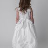 Visara Rosebud Dress In White W325-356