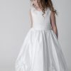 Visara Rosebud Dress In White W325-358