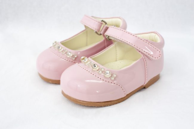 Girls Early Steps Diamond Shoes in Pink-0