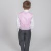 4pc Grey Diamond Suit in Pink-695