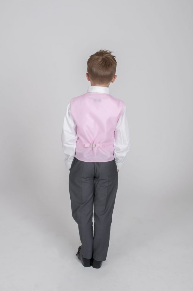 5pc Grey Diamond Suit in Pink-718