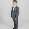 5pc Grey Diamond Suit in Cream-808