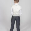 5pc Grey Diamond Suit in Cream-803