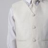 5pc Grey Diamond Suit in Cream-804