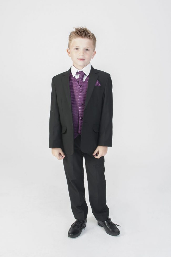 5pc Black Diamond Suit in Purple-0