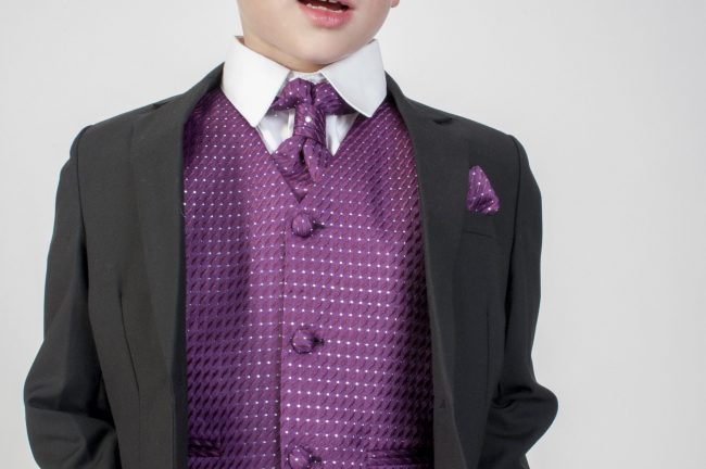 5pc Black Diamond Suit in Purple-690