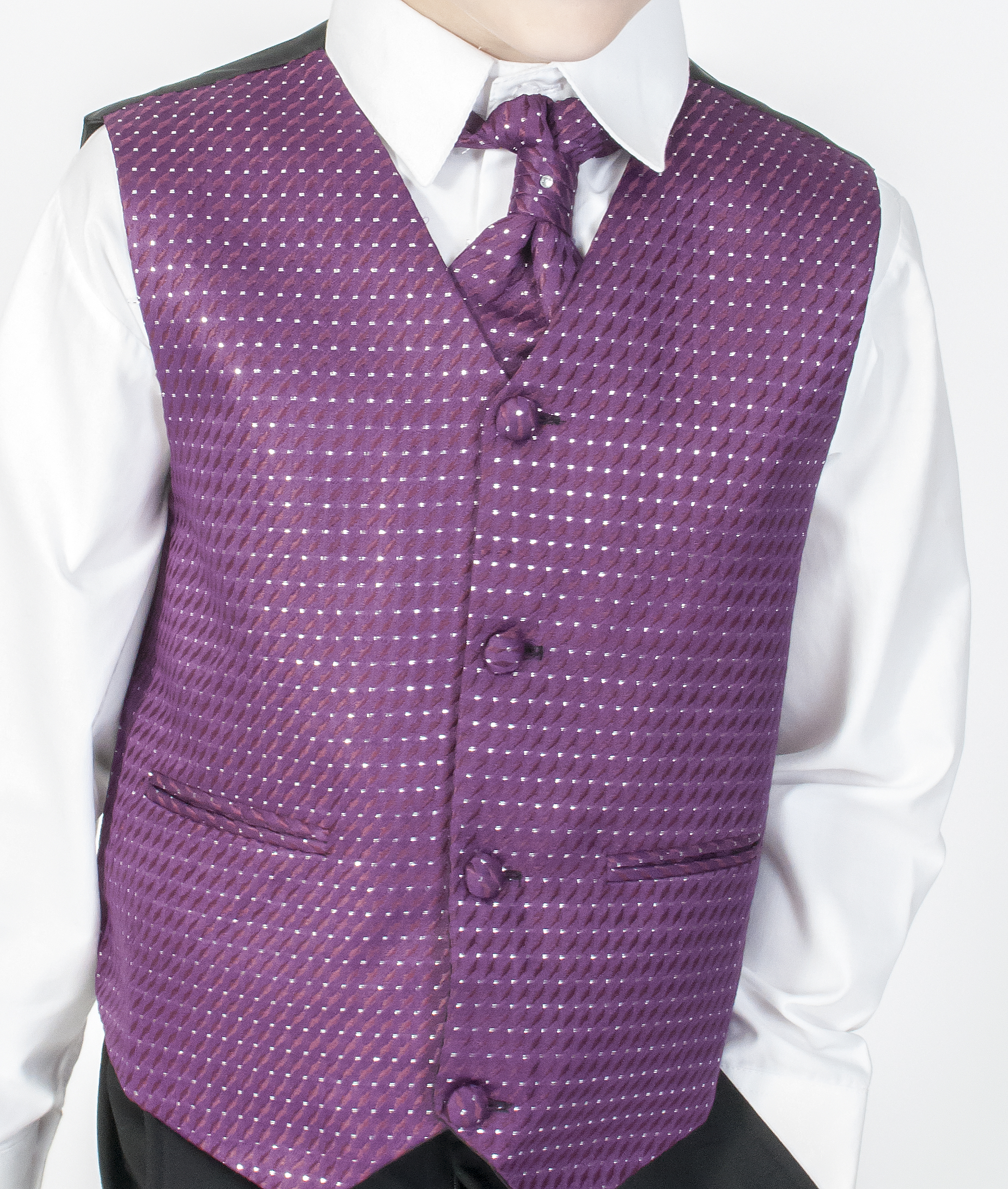 4pc Black Diamond Suit in Purple | Little Giants Ltd