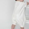 Boys Vivaki Diamond Christening Romper in Ivory-586