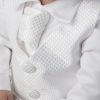 Boys Vivaki Checked Christening Suit in White-511