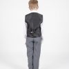 4pc Grey Dobby Suit in Wine-1177