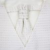 3PC Vivaki Diamond Waistcoat Set in Cream-1182