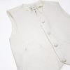 3PC Vivaki Diamond Waistcoat Set in Cream-1185