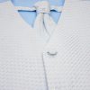 3PC Vivaki Diamond Waistcoat Set in Blue-1249