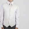 5 piece grey/cream Dobby tailcoat -1321