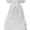 WHITE EMBROIDERY FLOWER DRESS -1535
