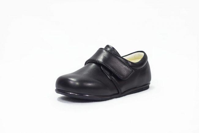 BOYS EARLY STEPS PRINCE SHOES IN MATTE BLACK-1555