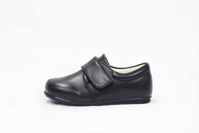 BOYS EARLY STEPS PRINCE SHOES IN MATTE BLACK-1553