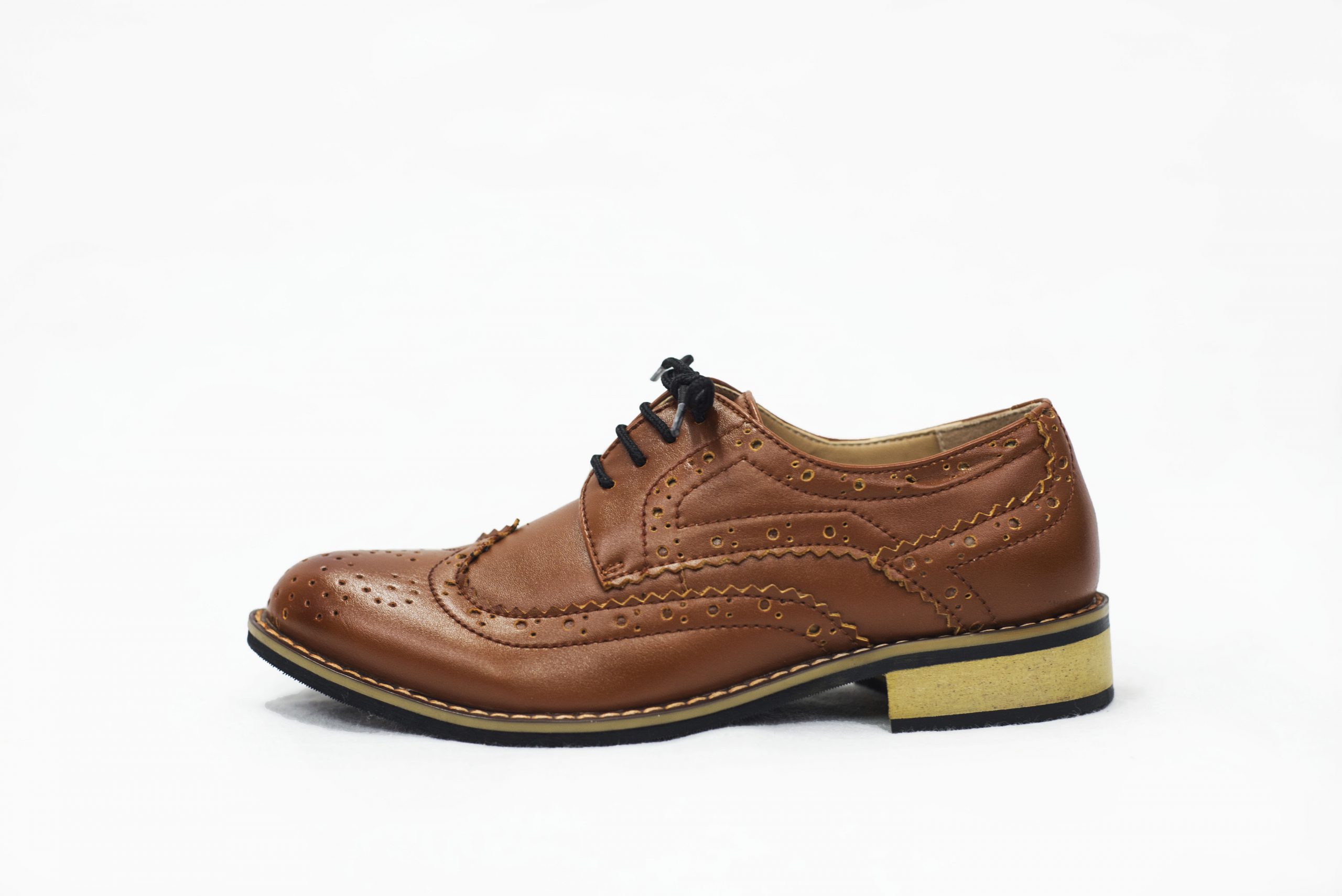 Brown Brogue Vivaki Shoe | Little Giants Ltd