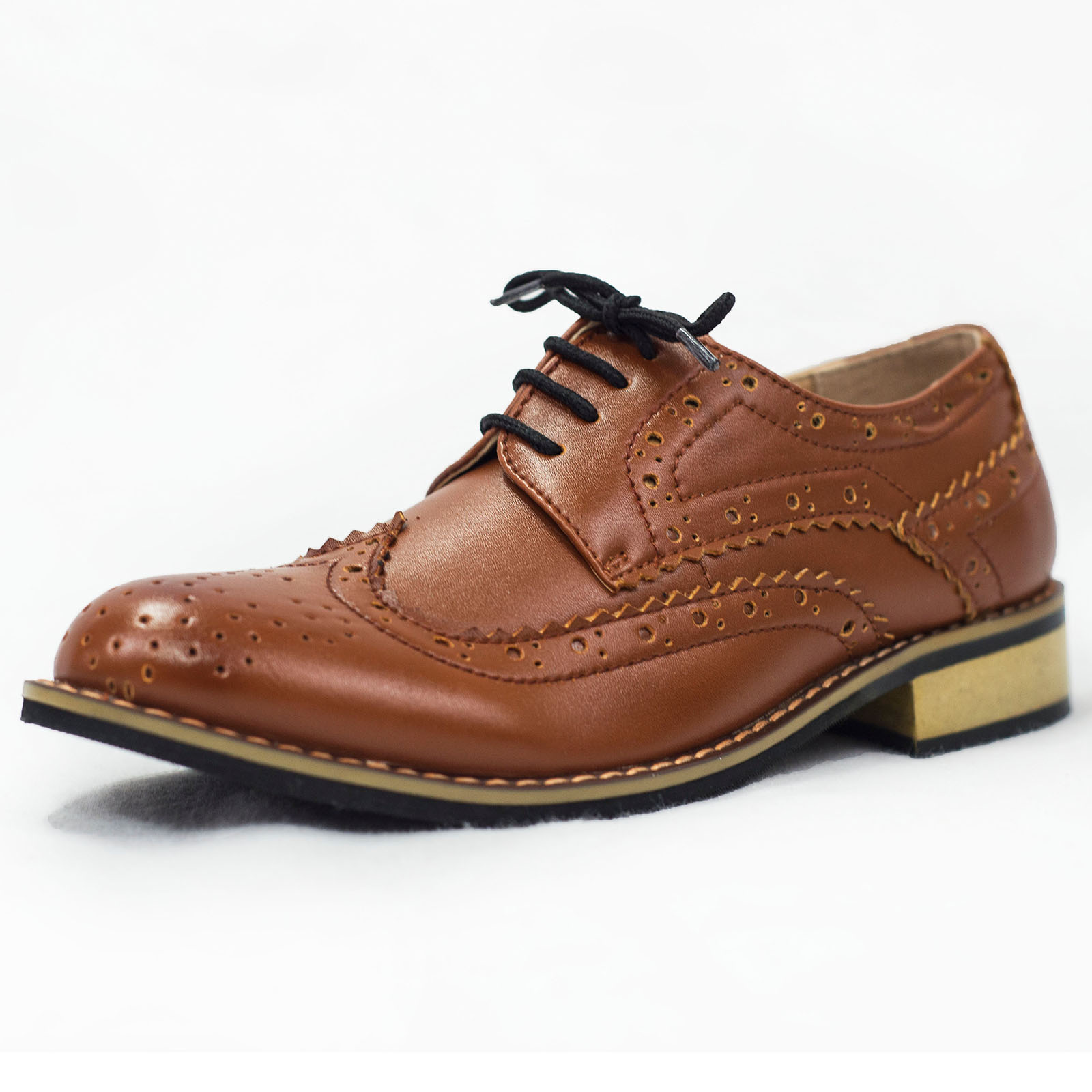 Brown Brogue Vivaki Shoe | Little Giants Ltd