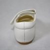 Girls Patent White Shoe With Diamond Strip-1588