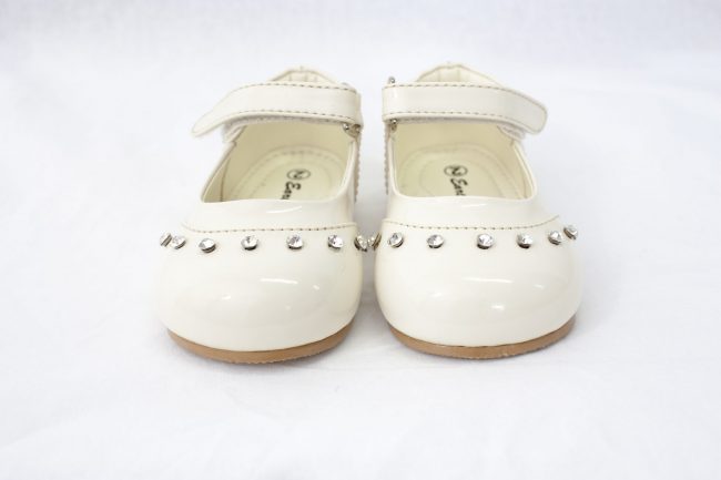 Girls Early Steps Patent Cream Fairy Shoe-1604