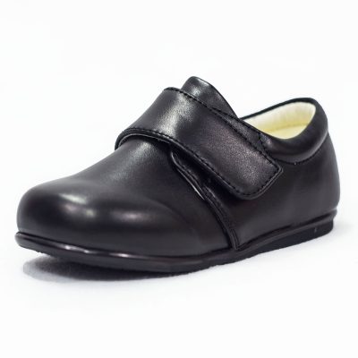 BOYS EARLY STEPS PRINCE SHOES IN MATTE BLACK-0