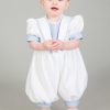 Christening Romper White/Blue br21-0
