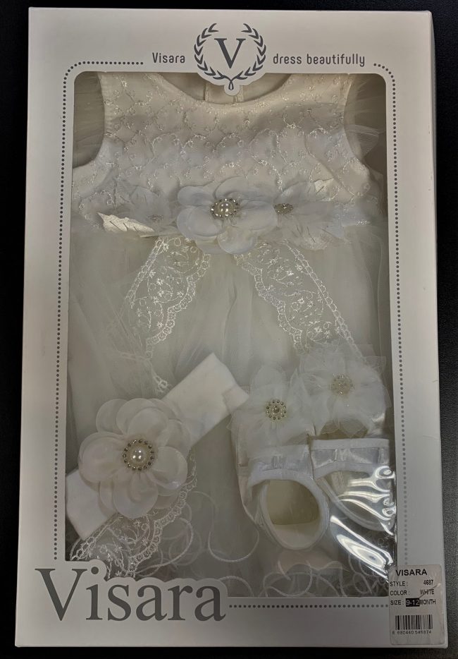 Visara Luxury 3 Piece Dress Boxed Set -1902