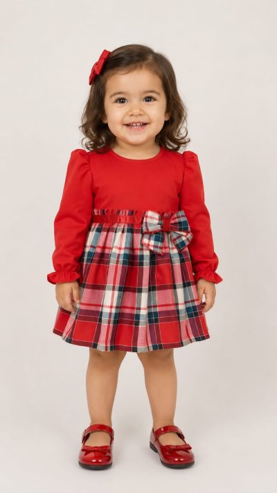 5271 BABY TARTAN DRESS