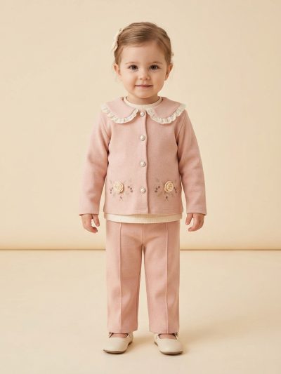 5208 GIRLS LEGGING SET PINK