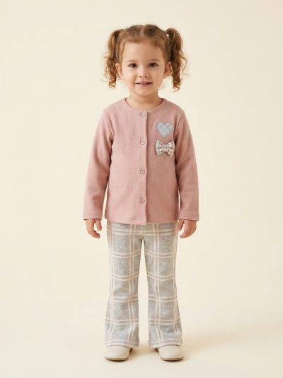 5166 GIRLS LEGGING SET PINK